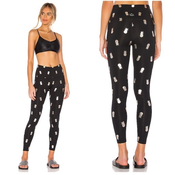 Beyond Yoga Gold Pineapple Leggings - Picture 1 of 5